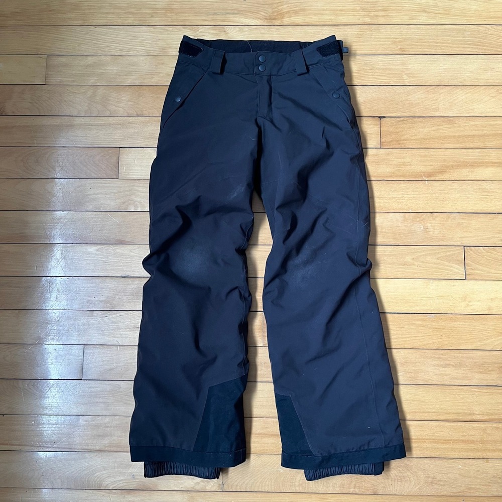 Patagonia Kids Snowshot H2No Insulated Snow Pants Black Size S 7-8 Ski Snowboard